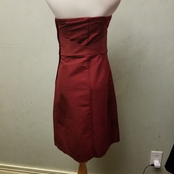 The Limited maroon tube top dress women's size 2 (N33) - Picture 6 of 7